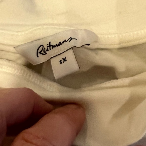 REITMANS Sleeveless Off-White Top  – Size 3X - Picture 2 of 8